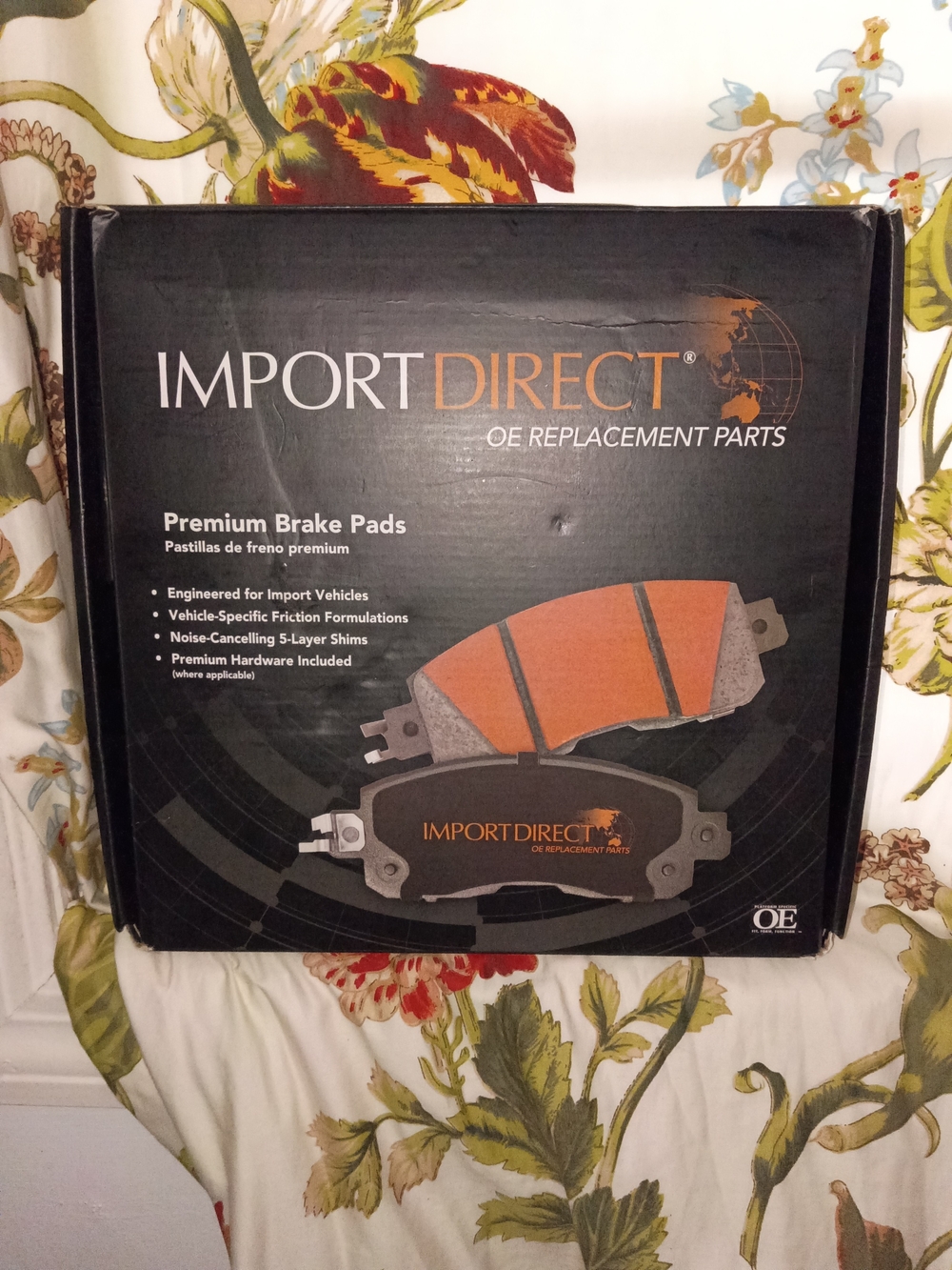 Premium Brake Pads - Black/Orange